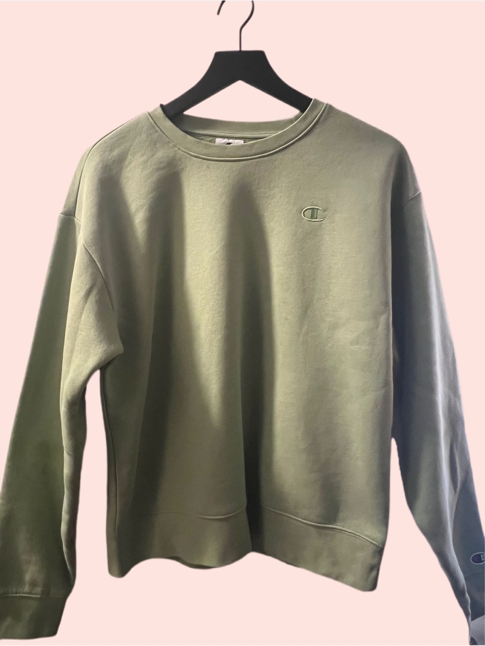 Champion Olive Green Crewneck Sweatshirt